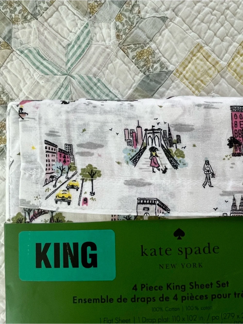 kate spade New York King Sheet Set